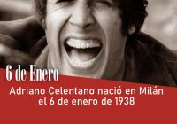 Adriano Celentano nació en Milán el 6 de enero de 1938