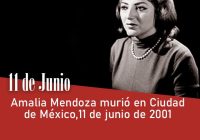 Amalia Mendoza murió en Ciudad de México,11 de junio de 2001