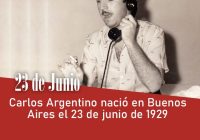 Carlos Argentino nació en Buenos Aires el 23 de junio de 1929
