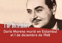 Darío Moreno murió en Estambul el 1 de diciembre de 1968