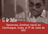 Generoso Jiménez nació en Cienfuegos, Cuba, el 17 de Julio de 1917