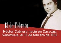 Héctor Cabrera nació en Caracas, Venezuela, el 13 de febrero de 1932