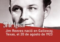 Jim Reeves nació en Galloway, Texas, el 20 de agosto de 1923