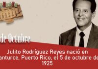 Julito Rodríguez Reyes nació en Santurce, Puerto Rico, el 5 de octubre de 1925