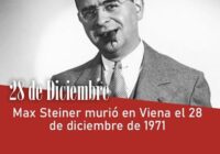 Max Steiner murió en Viena el 28 de diciembre de 1971