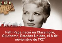 Patti Page nació en Claremore, Oklahoma, Estados Unidos, el 8 de noviembre de 1927