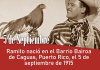 Ramito nació en el Barrio Bairoa de Caguas, Puerto Rico, el 5 de septiembre de 1915