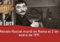 Renato Rascel murió en Roma el 2 de enero de 1991