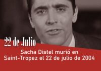 Sacha Distel murió en Saint-Tropez el 22 de julio de 2004